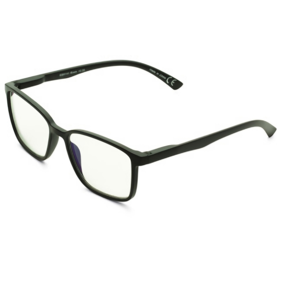 E-Specs Matte Black Blue Light Filtering Glasses New